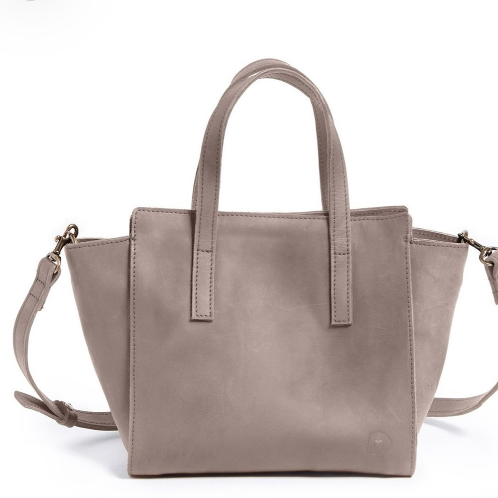 ABLE Fashionable Meles Handbag. Neutral.